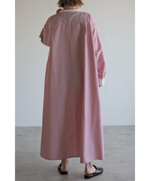 【完売品】ストライプシャツワンピース M ピンク【定価：3万3000円】 RANAN ワンピース ストライプシャツワンピ : ZOZOTOWN Yahoo!店