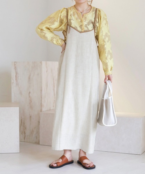 Bab（バブ）の「シアーフラワージャケット（ノーカラージャケット・レディース・ブラック/イエロー/ホワイト系その他・M）」の22枚目の写真