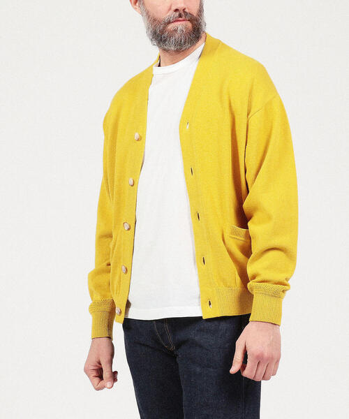 TOMORROWLAND （トゥモローランド）の「コットン Vネックカーディガン（カーディガン/ボレロ・メンズ・ネイビー/ブルー/キャメル/シャーベット・S/M）」の12枚目の写真