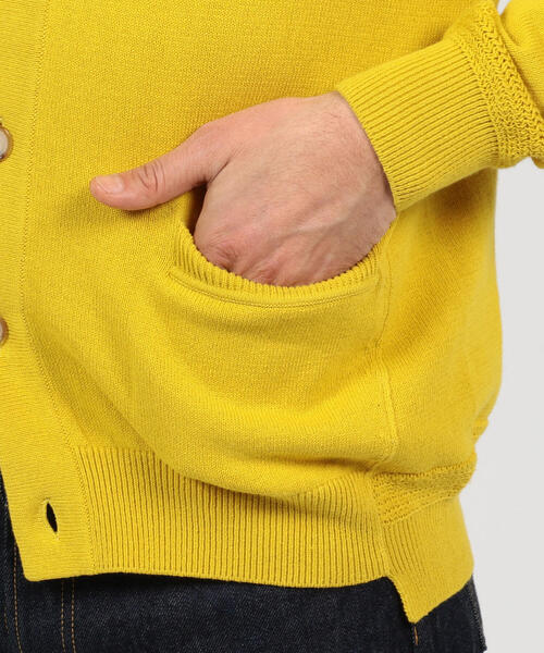 TOMORROWLAND （トゥモローランド）の「コットン Vネックカーディガン（カーディガン/ボレロ・メンズ・ネイビー/ブルー/キャメル/シャーベット・S/M）」の6枚目の写真