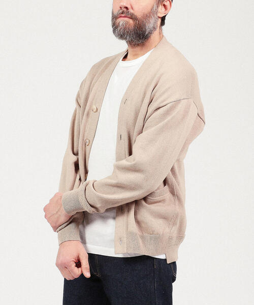 TOMORROWLAND （トゥモローランド）の「コットン Vネックカーディガン（カーディガン/ボレロ・メンズ・ネイビー/ブルー/キャメル/シャーベット・S/M）」の9枚目の写真