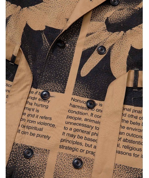 MR.GENTLEMAN(ミスタージェントルマン)の「GRAPHIC LONG TRENCH COAT(トレンチコート・メンズ・ベージュ・MEDIUM)」の10枚目の写真