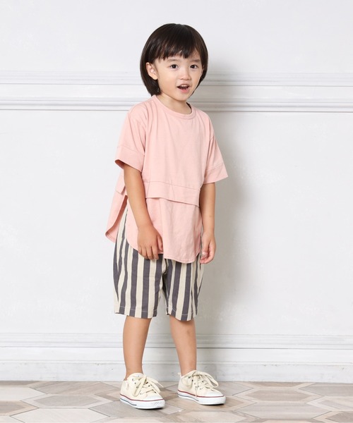 MAKE YOUR DAY（メイクユアデイ）の「ストライプタックパンツ■80～140cm（その他パンツ・キッズ・チャコールグレー/カーキ/ブルー・90/100/110/120/80/130/140）」の21枚目の写真