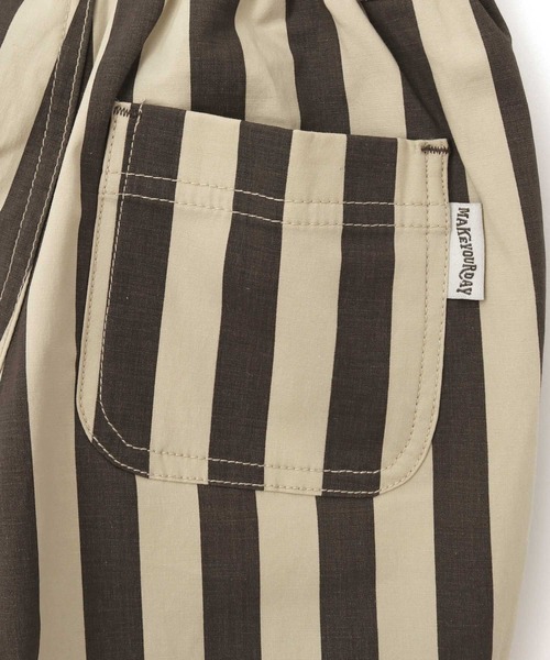 MAKE YOUR DAY（メイクユアデイ）の「ストライプタックパンツ■80～140cm（その他パンツ・キッズ・チャコールグレー/カーキ/ブルー・90/100/110/120/80/130/140）」の13枚目の写真