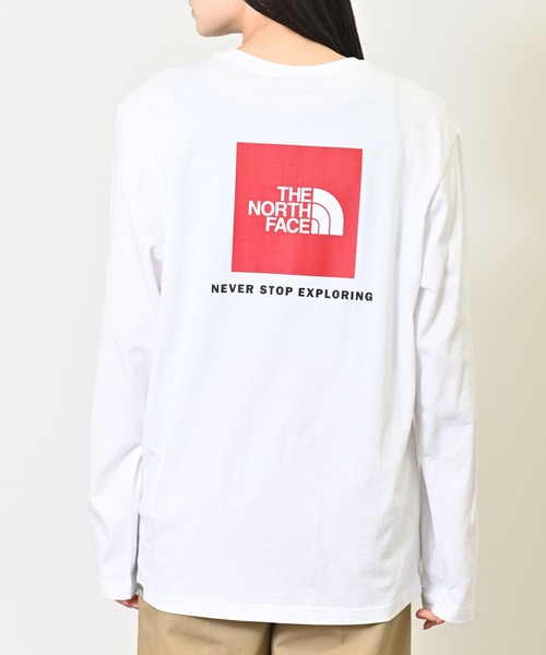 THE NORTH FACE(ザノースフェイス)の「THE NORTH FACE(ザ・ノース・フェイス) レッドボックス 長袖Tシャツ(Tシャツ/カットソー・レディース・ホワイト・M/XL/L)」の1枚目の写真