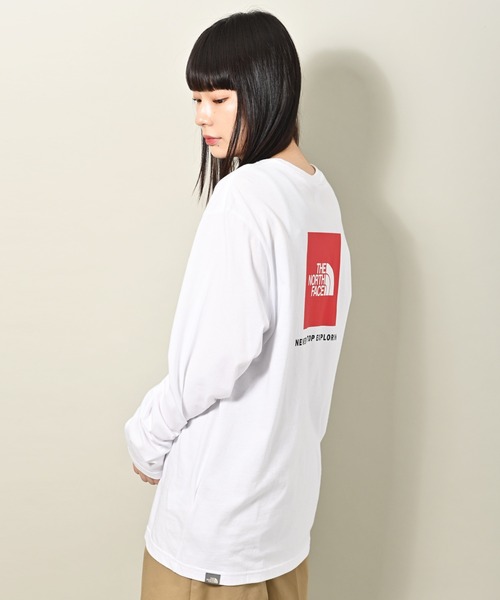 THE NORTH FACE(ザノースフェイス)の「THE NORTH FACE(ザ・ノース・フェイス) レッドボックス 長袖Tシャツ(Tシャツ/カットソー・レディース・ホワイト・M/XL/L)」の7枚目の写真