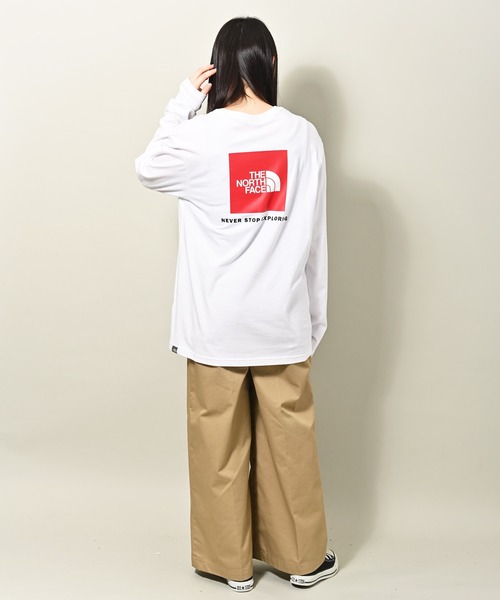 THE NORTH FACE(ザノースフェイス)の「THE NORTH FACE(ザ・ノース・フェイス) レッドボックス 長袖Tシャツ(Tシャツ/カットソー・レディース・ホワイト・M/XL/L)」の8枚目の写真