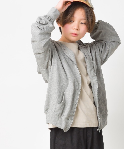 キッズUVカット&ドライ加工ジップパーカー