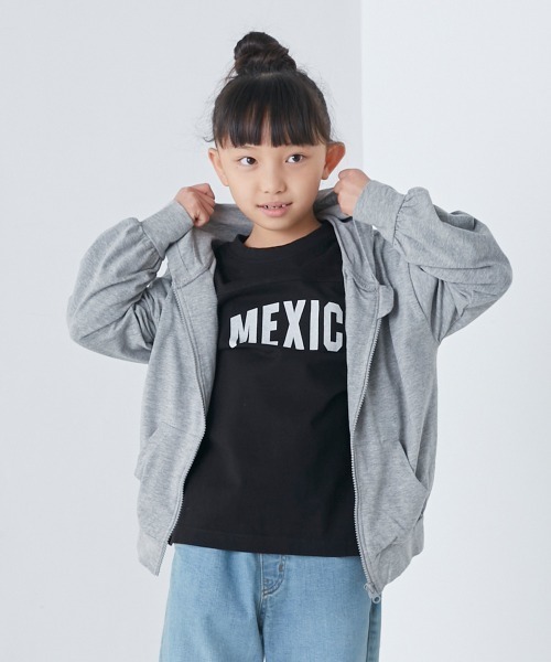 OMNES（オムネス）の「キッズ UVカット&ドライ加工 ジップパーカー（パーカー・キッズ・ラベンダー/ブルー/イエロー/グレー/ブラック・100/140/130/110/120）」の11枚目の写真