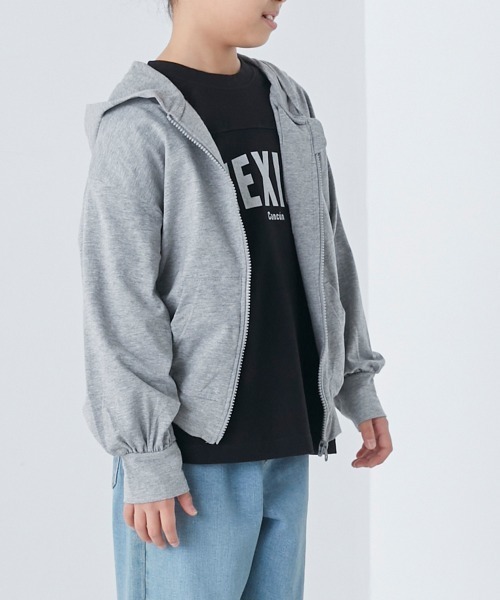 OMNES（オムネス）の「キッズ UVカット&ドライ加工 ジップパーカー（パーカー・キッズ・ラベンダー/ブルー/イエロー/グレー/ブラック・100/140/130/110/120）」の13枚目の写真