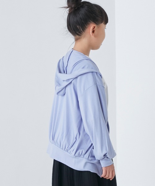 OMNES（オムネス）の「キッズ UVカット&ドライ加工 ジップパーカー（パーカー・キッズ・ラベンダー/ブルー/イエロー/グレー/ブラック・100/140/130/110/120）」の18枚目の写真