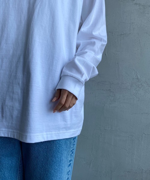 HANES（ヘインズ）の「【WEB限定】[HANES/ヘインズ] BEEFY 無地 ロングスリーブパックT（Tシャツ/カットソー・レディース・ブラック/ヘザーグレー/ホワイト・XL/M/L/S）」の15枚目の写真