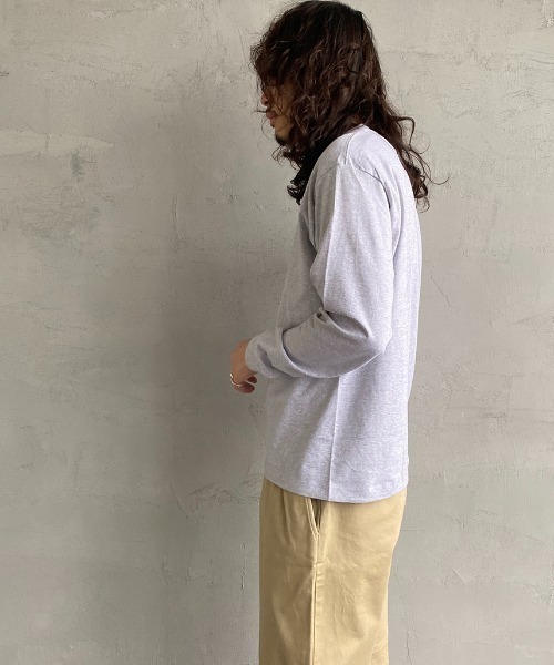 HANES（ヘインズ）の「【WEB限定】[HANES/ヘインズ] BEEFY 無地 ロングスリーブパックT（Tシャツ/カットソー・レディース・ブラック/ヘザーグレー/ホワイト・XL/M/L/S）」の22枚目の写真