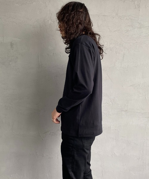 HANES（ヘインズ）の「【WEB限定】[HANES/ヘインズ] BEEFY 無地 ロングスリーブパックT（Tシャツ/カットソー・レディース・ブラック/ヘザーグレー/ホワイト・XL/M/L/S）」の19枚目の写真