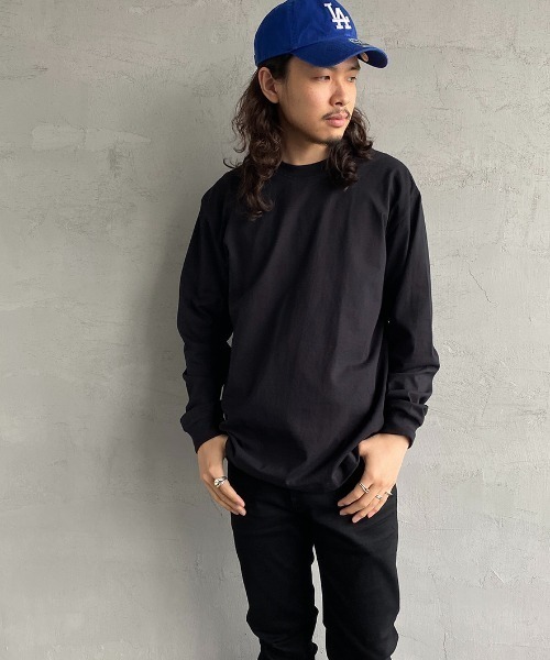 HANES（ヘインズ）の「【WEB限定】[HANES/ヘインズ] BEEFY 無地 ロングスリーブパックT（Tシャツ/カットソー・レディース・ブラック/ヘザーグレー/ホワイト・XL/M/L/S）」の10枚目の写真