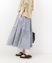 IENA | ストライプティアードスカート(スカート)