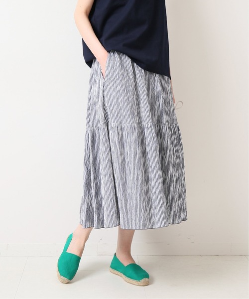 IENA（イエナ）の「ストライプティアードスカート（スカート・レディース・ブラック/オレンジ/ブルー・38/36/34）」の16枚目の写真