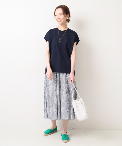 IENA（イエナ）の「ストライプティアードスカート（スカート・レディース・ブラック/オレンジ/ブルー・38/36/34）」の18枚目の写真