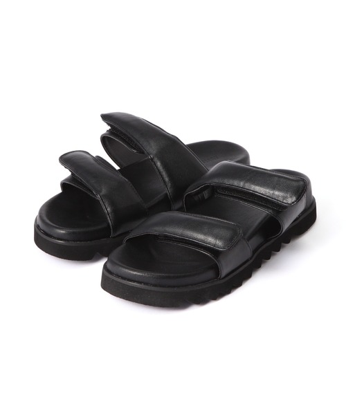 FREE'S MART（フリーズマート）の「マジックベルトサンダル（サンダル・レディース・ブラック/ベージュ・SMALL/MEDIUM）」の12枚目の写真