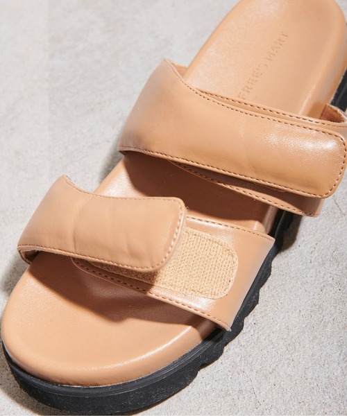 FREE'S MART（フリーズマート）の「マジックベルトサンダル（サンダル・レディース・ブラック/ベージュ・SMALL/MEDIUM）」の6枚目の写真