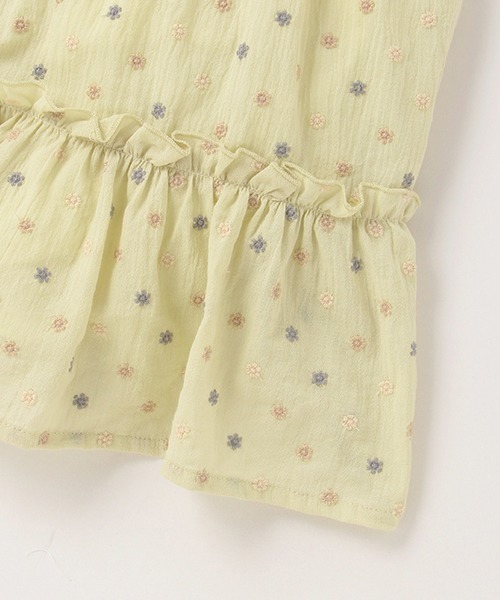 petit main（プティマイン）の「【リンク】花刺しゅうキャミワンピセット（アンサンブル・キッズ・アイボリー/ライトカーキ・130cm/90cm/110cm/120cm/80ｃｍ/100cm）」の12枚目の写真