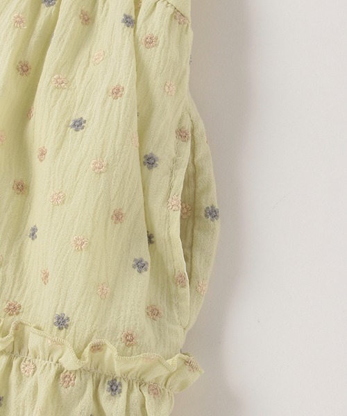 petit main（プティマイン）の「【リンク】花刺しゅうキャミワンピセット（アンサンブル・キッズ・アイボリー/ライトカーキ・130cm/90cm/110cm/120cm/80ｃｍ/100cm）」の13枚目の写真