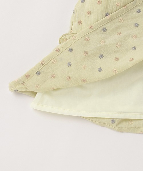 petit main（プティマイン）の「【リンク】花刺しゅうキャミワンピセット（アンサンブル・キッズ・アイボリー/ライトカーキ・130cm/90cm/110cm/120cm/80ｃｍ/100cm）」の15枚目の写真