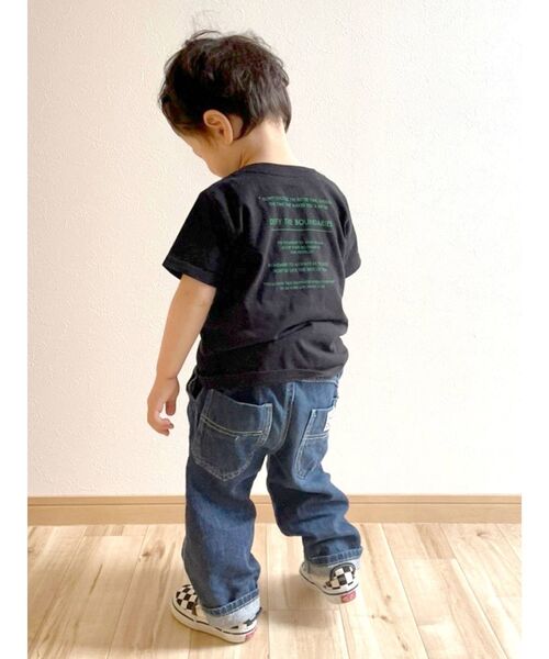 Ungrid（アングリッド）の「Kids UngridロゴTee（Tシャツ/カットソー・キッズ・ブルー/ブラック/グリーン/オフホワイト/ピンク・100/120）」の8枚目の写真