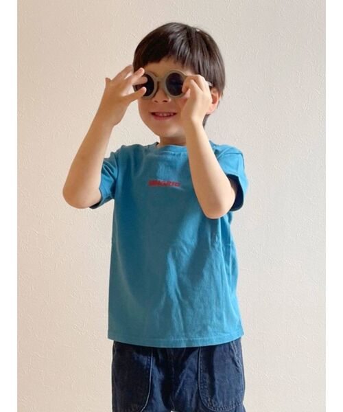 Ungrid（アングリッド）の「Kids UngridロゴTee（Tシャツ/カットソー・キッズ・ブルー/ブラック/グリーン/オフホワイト/ピンク・100/120）」の9枚目の写真