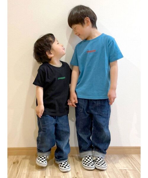 Ungrid（アングリッド）の「Kids UngridロゴTee（Tシャツ/カットソー・キッズ・ブルー/ブラック/グリーン/オフホワイト/ピンク・100/120）」の12枚目の写真