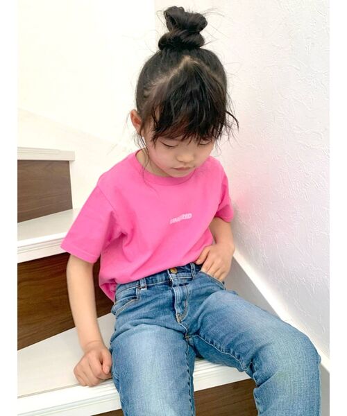 Ungrid（アングリッド）の「Kids UngridロゴTee（Tシャツ/カットソー・キッズ・ブルー/ブラック/グリーン/オフホワイト/ピンク・100/120）」の14枚目の写真