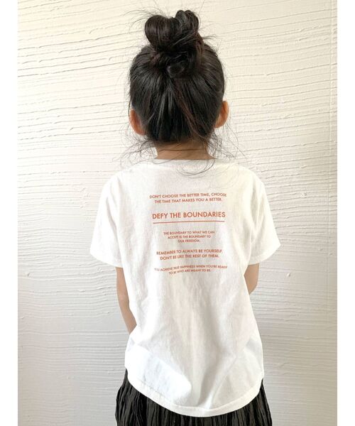 Ungrid（アングリッド）の「Kids UngridロゴTee（Tシャツ/カットソー・キッズ・ブルー/ブラック/グリーン/オフホワイト/ピンク・100/120）」の18枚目の写真