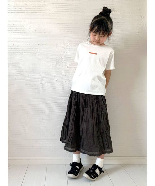 Ungrid（アングリッド）の「Kids UngridロゴTee（Tシャツ/カットソー・キッズ・ブルー/ブラック/グリーン/オフホワイト/ピンク・100/120）」の19枚目の写真