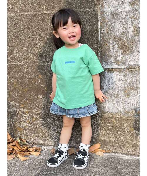 Ungrid（アングリッド）の「Kids UngridロゴTee（Tシャツ/カットソー・キッズ・ブルー/ブラック/グリーン/オフホワイト/ピンク・100/120）」の20枚目の写真