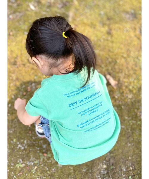 Ungrid（アングリッド）の「Kids UngridロゴTee（Tシャツ/カットソー・キッズ・ブルー/ブラック/グリーン/オフホワイト/ピンク・100/120）」の21枚目の写真