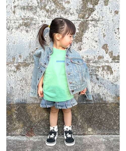 Ungrid（アングリッド）の「Kids UngridロゴTee（Tシャツ/カットソー・キッズ・ブルー/ブラック/グリーン/オフホワイト/ピンク・100/120）」の22枚目の写真