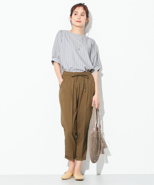 ANY(エニィ)の「【接触冷感・UVケア】イージーケア美脚 パンツⅡ(その他パンツ・レディース・ブラック系/ライトグレー系/ブルー系/ブラウン系/パープル系・1/2/3)」の3枚目の写真