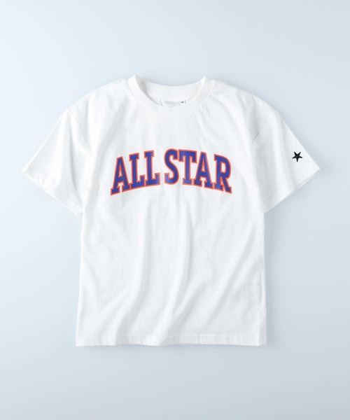 CONVERSE（コンバース）の「【CONVERSE】カレッジ風ロゴＴシャツ（Tシャツ/カットソー・キッズ・ホワイト/ブラック・160/120/105/150/130/140）」の2枚目の写真