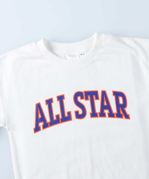 CONVERSE（コンバース）の「【CONVERSE】カレッジ風ロゴＴシャツ（Tシャツ/カットソー・キッズ・ホワイト/ブラック・160/120/105/150/130/140）」の4枚目の写真