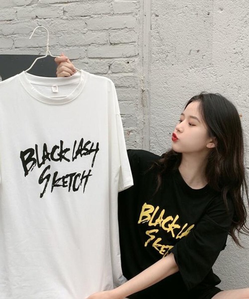 Bifrost(ビフレスト)の「ストリートロゴTシャツ(Tシャツ/カットソー・レディース・ホワイト/ピンク/ブラック・XL/L)」の5枚目の写真
