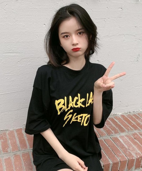 Bifrost(ビフレスト)の「ストリートロゴTシャツ(Tシャツ/カットソー・レディース・ホワイト/ピンク/ブラック・XL/L)」の7枚目の写真