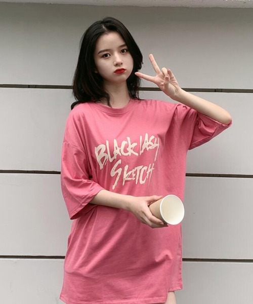 Bifrost(ビフレスト)の「ストリートロゴTシャツ(Tシャツ/カットソー・レディース・ホワイト/ピンク/ブラック・XL/L)」の8枚目の写真