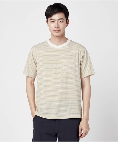 クイックドライボーダーtシャツ メンズ Tシャツ カットソー Go To By Mizuno ゴートゥーバイミズノ のファッション通販 Zozotown