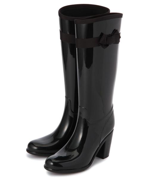 ODETTE E ODILE(オデットエオディール)の「O ラインRBN LBT80Ш(レインシューズ・レディース・ベージュ/ブラック・MEDIUM/SMALL/LARGE)」の2枚目の写真