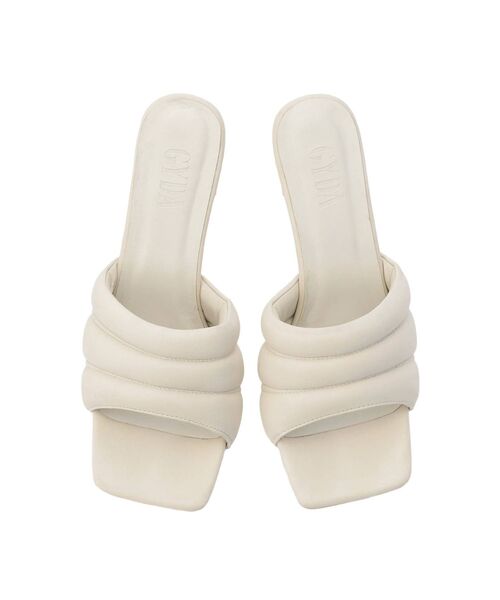 GYDA(ジェイダ)の「スクエアクッションサンダル(サンダル・レディース・オフホワイト/ブラック・MEDIUM/LARGE/SMALL)」の15枚目の写真