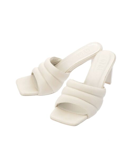 GYDA(ジェイダ)の「スクエアクッションサンダル(サンダル・レディース・オフホワイト/ブラック・MEDIUM/LARGE/SMALL)」の20枚目の写真