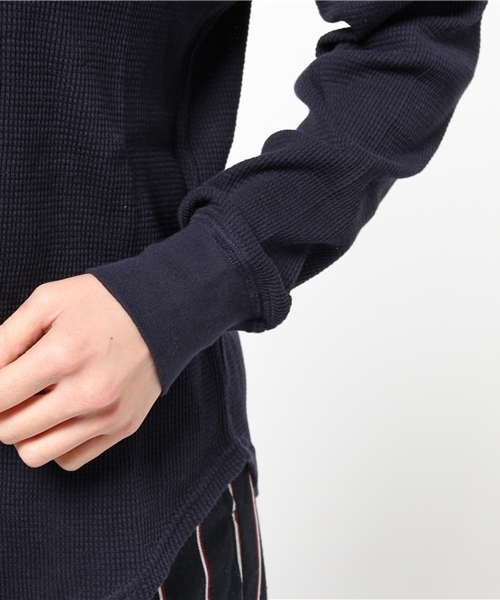 Kastane（カスタネ）の「【Kastane】プリントワッフルプルオーバー（Tシャツ/カットソー・レディース・グレー/ネイビー/アイボリー/チャコールグレー・FREE）」の15枚目の写真