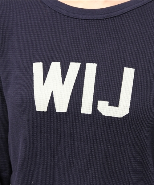 Kastane（カスタネ）の「【Kastane】プリントワッフルプルオーバー（Tシャツ/カットソー・レディース・グレー/ネイビー/アイボリー/チャコールグレー・FREE）」の9枚目の写真