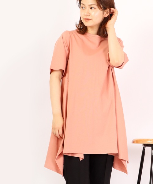 FUNALIVE(ファンアライブ)の「je crois soi ゆったりチュニックカットソー(Tシャツ/カットソー・レディース・ブラック/ベージュ/ブルー/チャコール/コーラル・FREE)」の22枚目の写真
