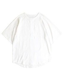 MADE IN STANDARD/メイドインスタンダード 4B HENLEY SHIRTSヘンリーネックビッグシルエット